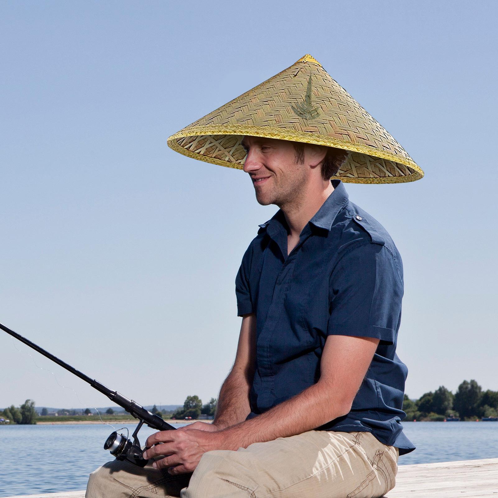 Bucket Hat Straw - Chiński słomkowy kapelusz, ręcznie robiony kapelusz