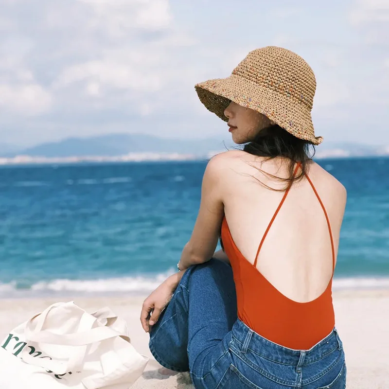 Letnie kapelusze przeciwsłonec – Bucket Hat Straw recenzja i cena